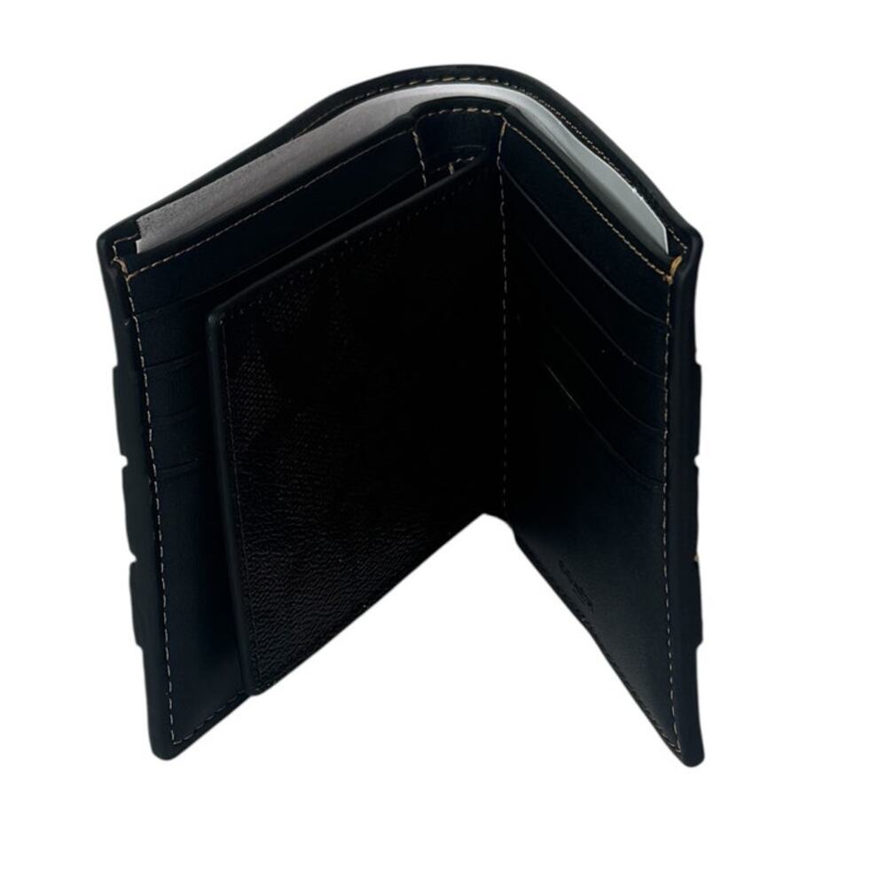 Coach Wallet In Signature Canvas With Varsity Stripe - Picture 9 of 9
